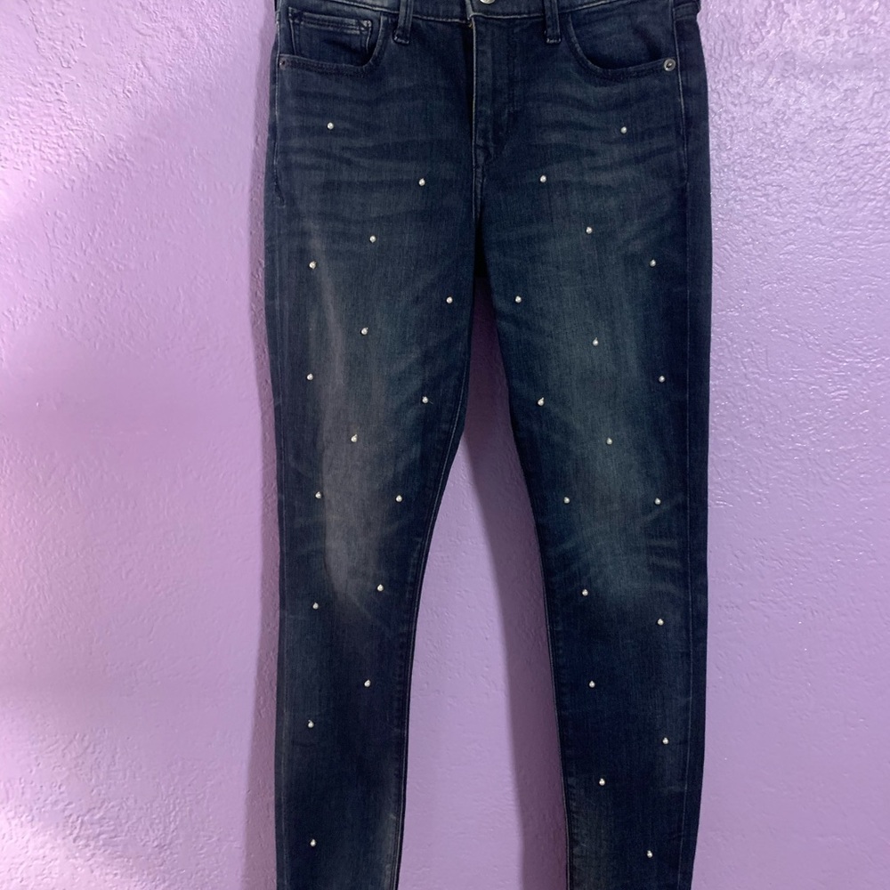 Express Jeans with Pearl Accents